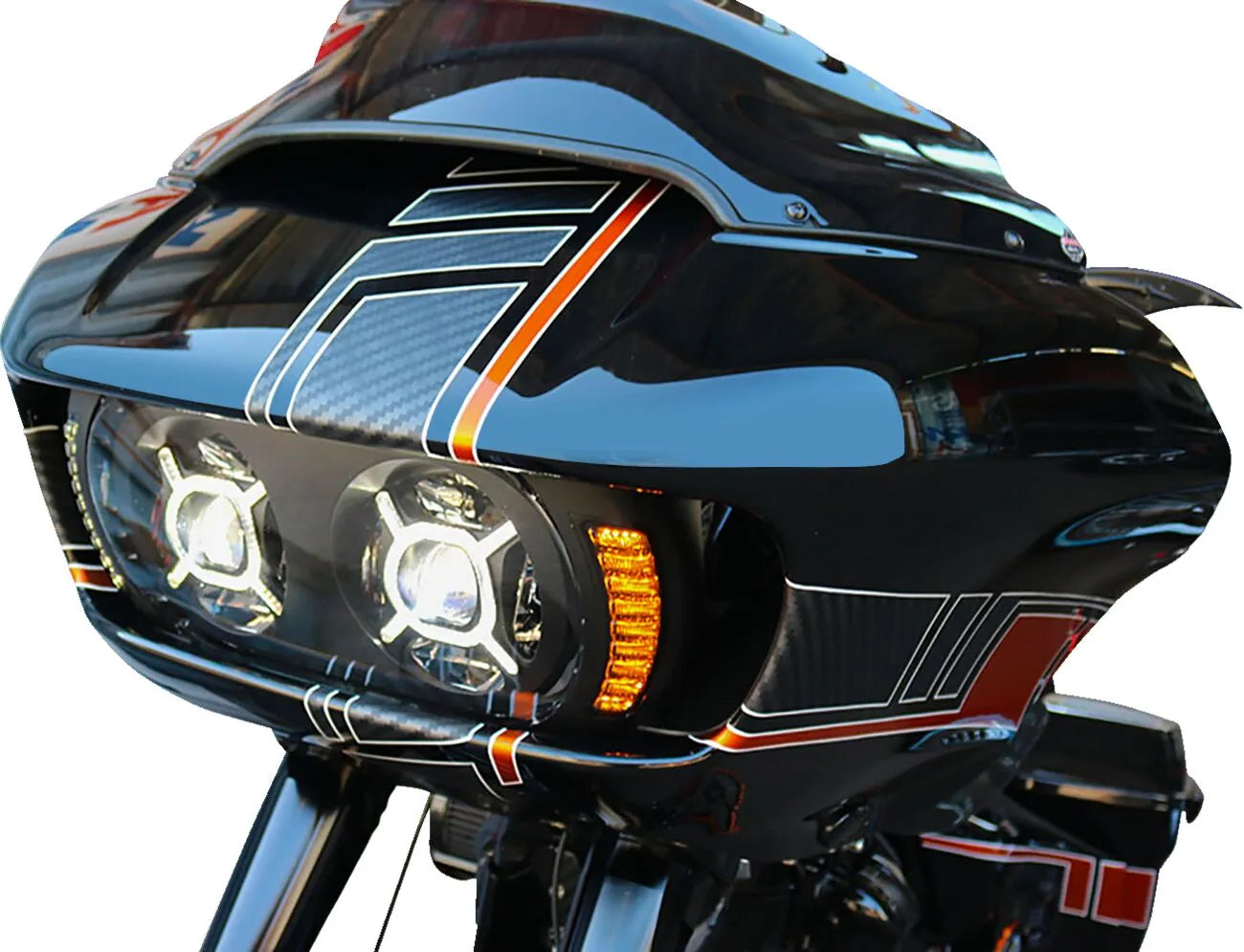 Paul Yaffe Bagger Nation Tracer Turn Signal Bezel