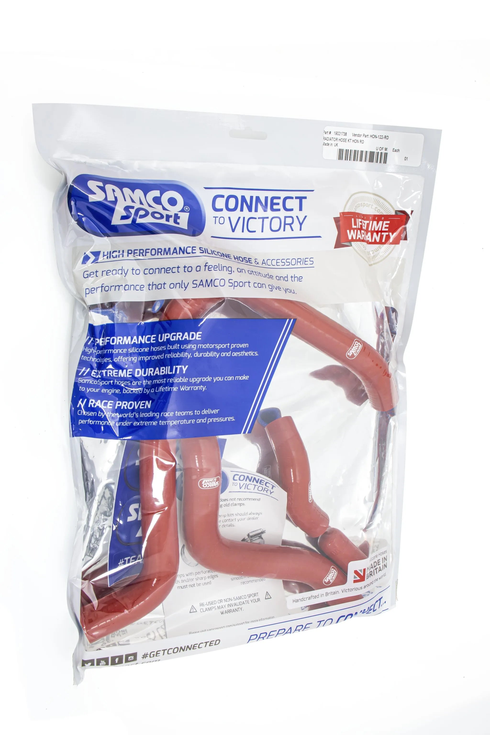 Samco Sport Radiator Hose Kit In Red