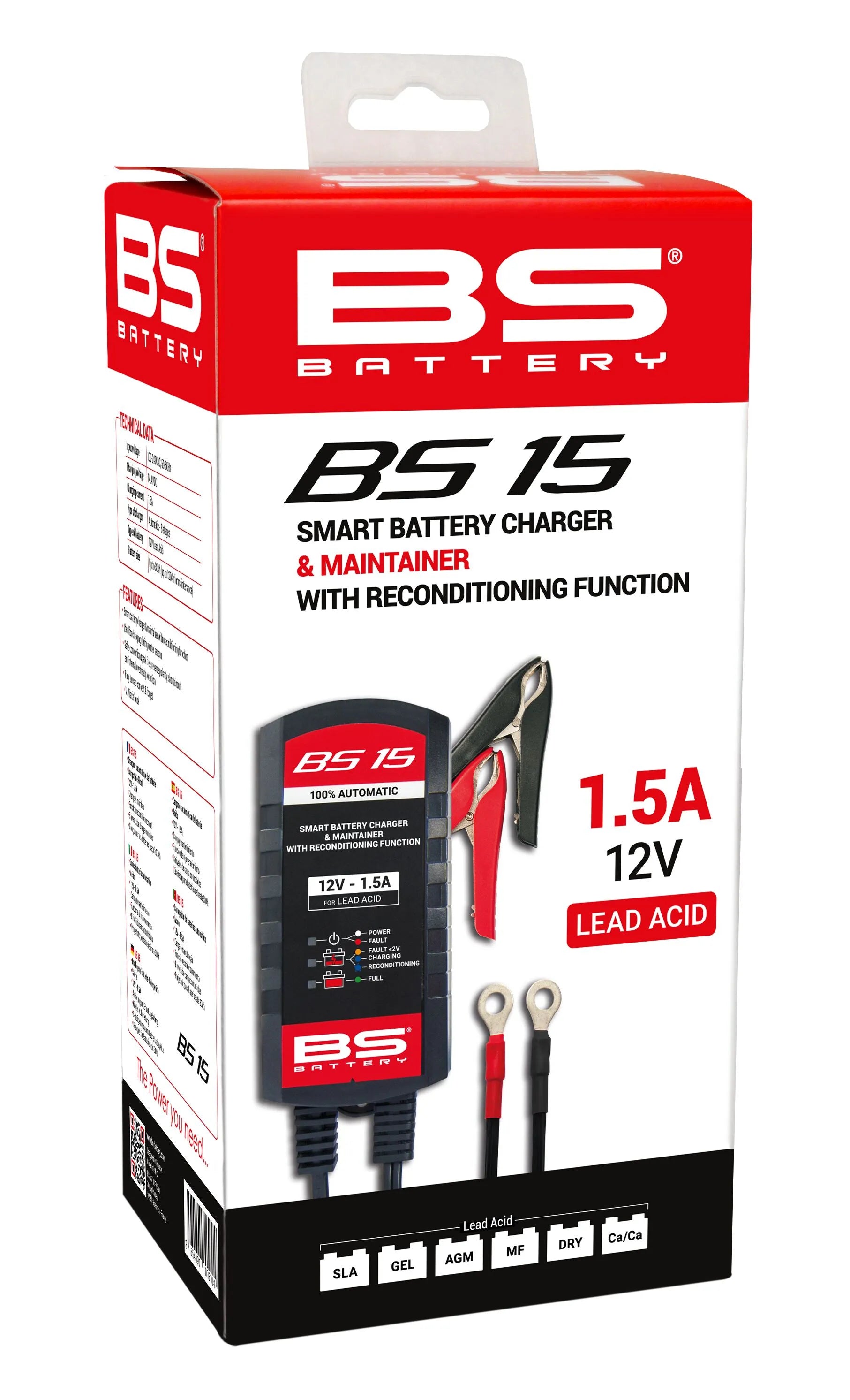 Bs Battery Smart Charger & Maintainer 30ah