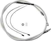 Magnum Shielding Braided Clutch Cable For Harley - Chrome
