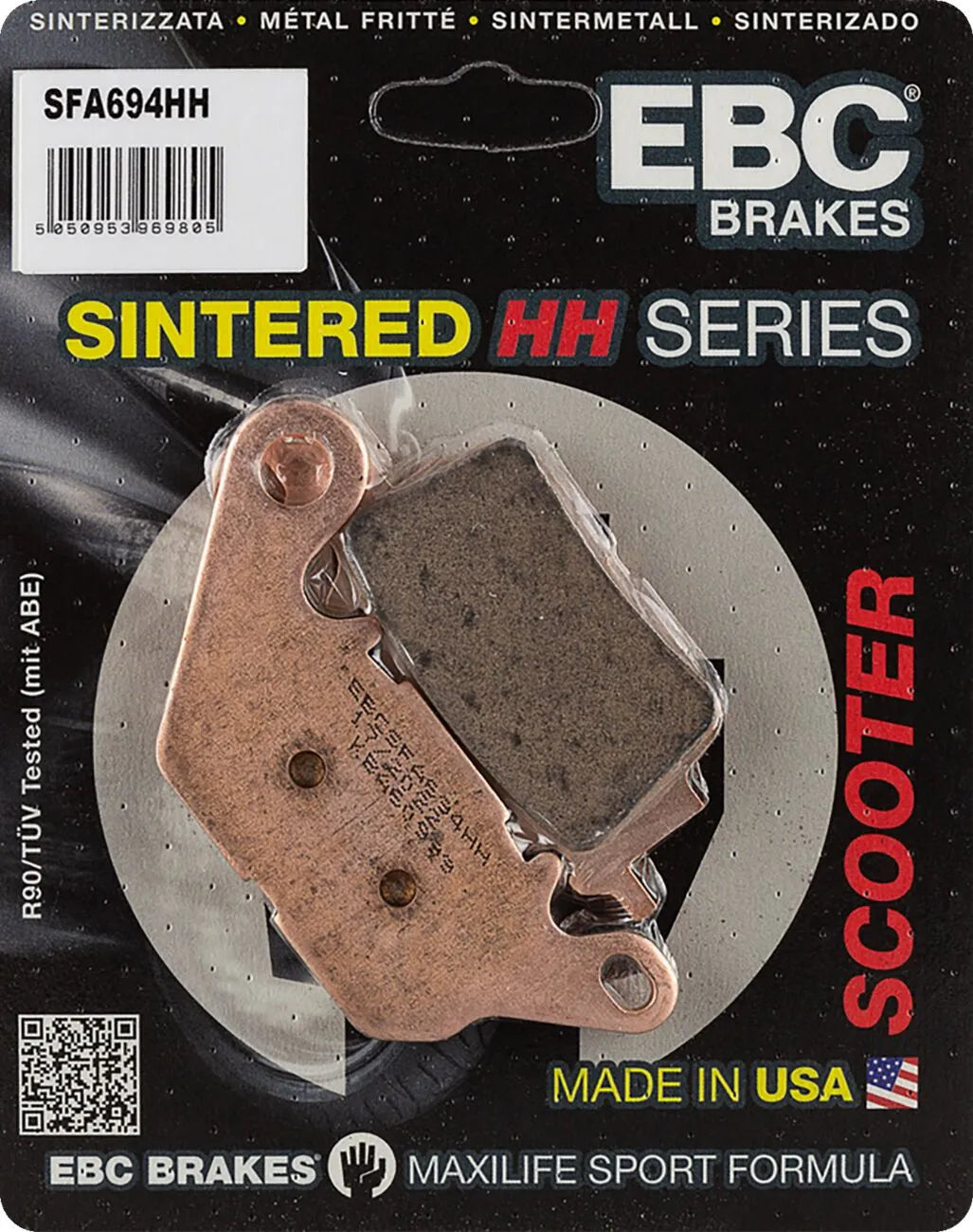 Ebc Sfa-hh Series Sintered Brake Pads For Scooters