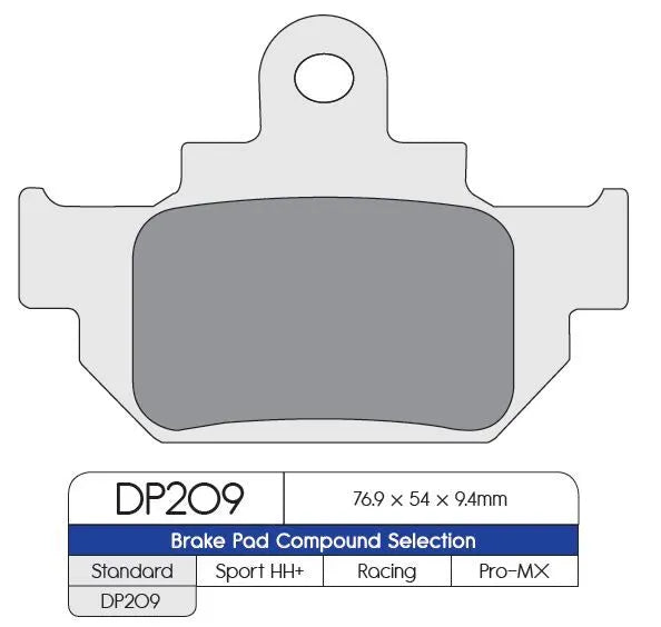 Dp Brakes Standard Sintered Metal Brake Pads
