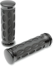 Drag Specialties Custom Rubber Grips - Black