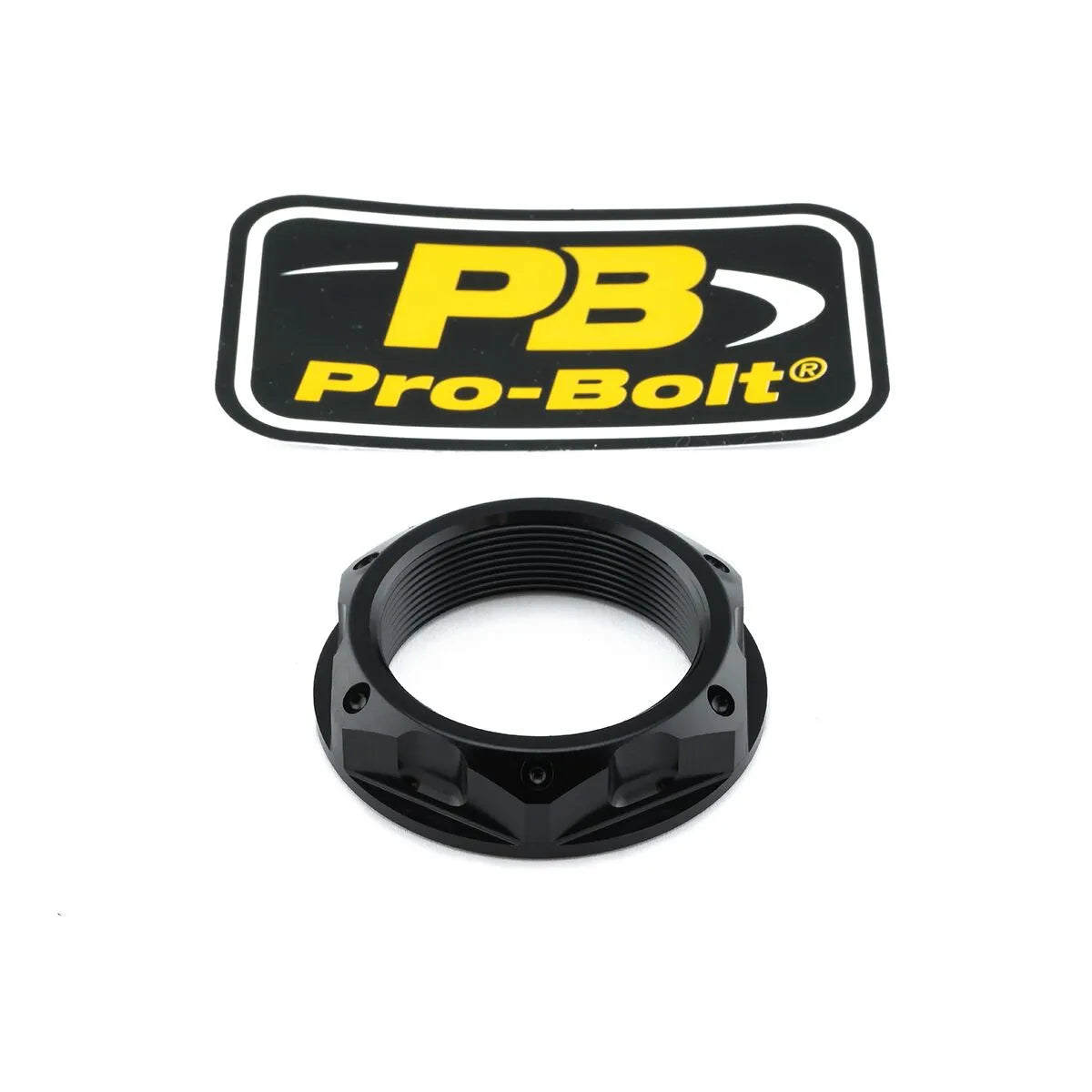 Pro Bolt Aluminium Top Yoke Nut - Black Stem Nut