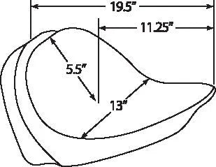 Drag Specialties Backrest Compatible Solo Seat