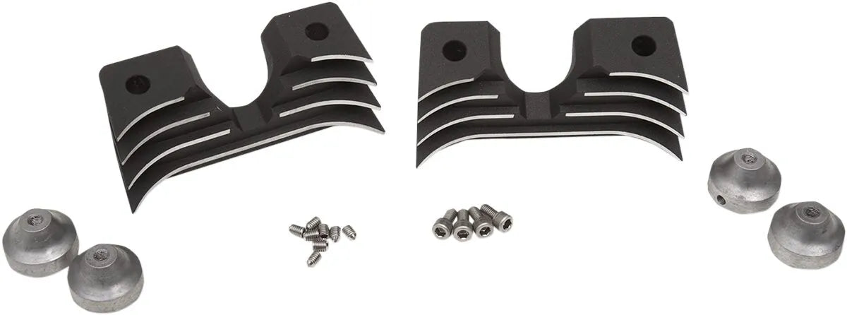 Drag Specialties Spark Plug Head Bolt Cover Kit - Black