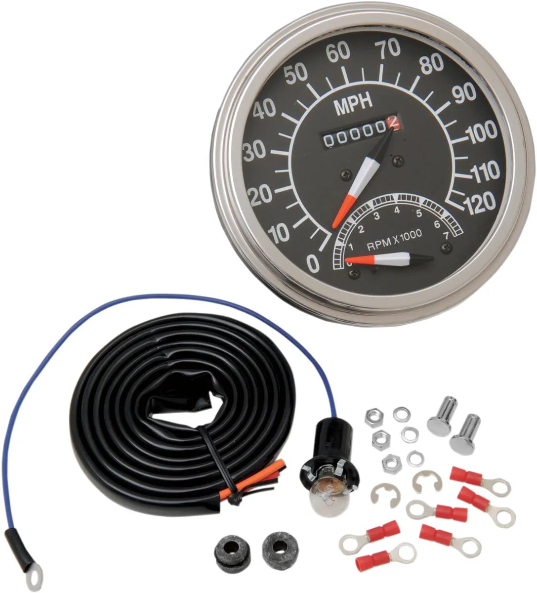 Drag Specialties 5" Fl-style 2:1 Speedometer