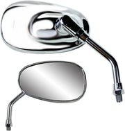 Parts Unlimited Classic Chrome Motorcycle Mirror