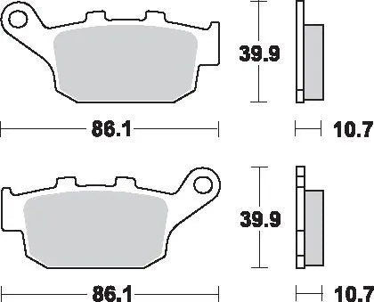 Sbs Ls Street Excel Sintered Brake Pads For Sportbikes
