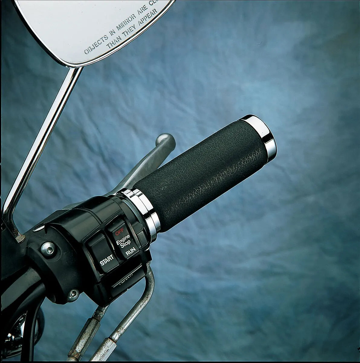 Drag Specialties Textured Black Rubber Grips