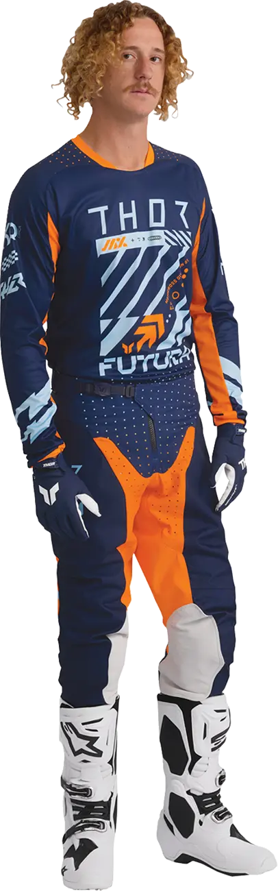 Thor Launchmode Futura Pants - Light Blue/Gray/Orange/Navy