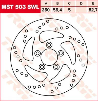 Trw Round Fixed Brake Rotor For Motorcycles