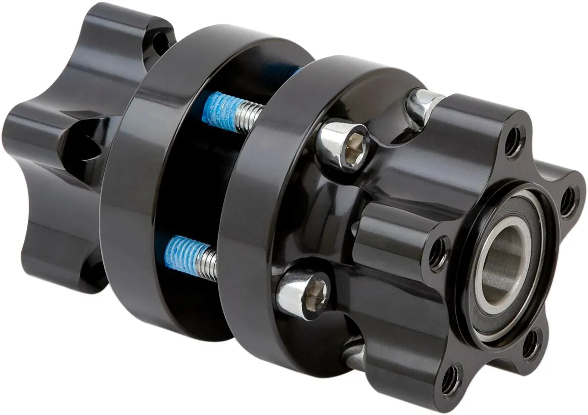 Arlen Ness Cartridge Hub - Billet Aluminum, Black Anodized
