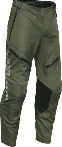 Thor Terrain In-the-boot Dual Sport Pants - Charcoal Gray/Military Green