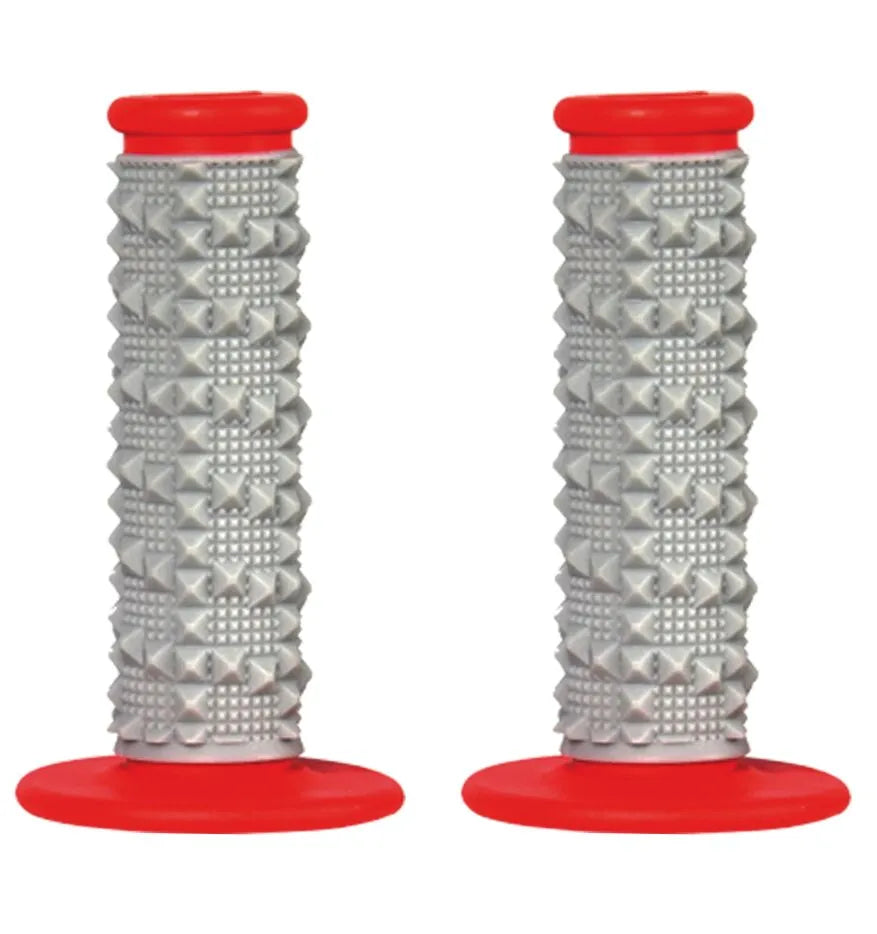 Scar Dual Density Grips - Gray/red