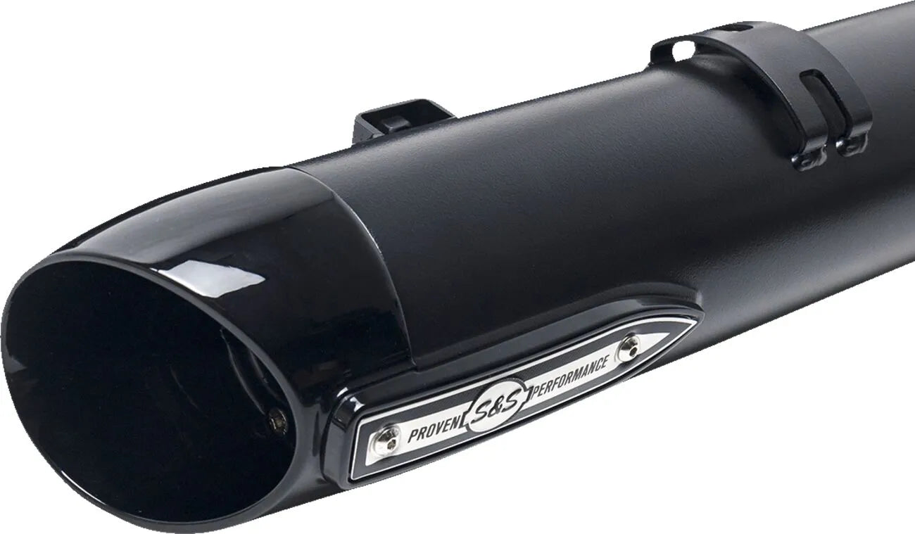 S&s Cycle 4" Broadhead Slip-on Mufflers - Black