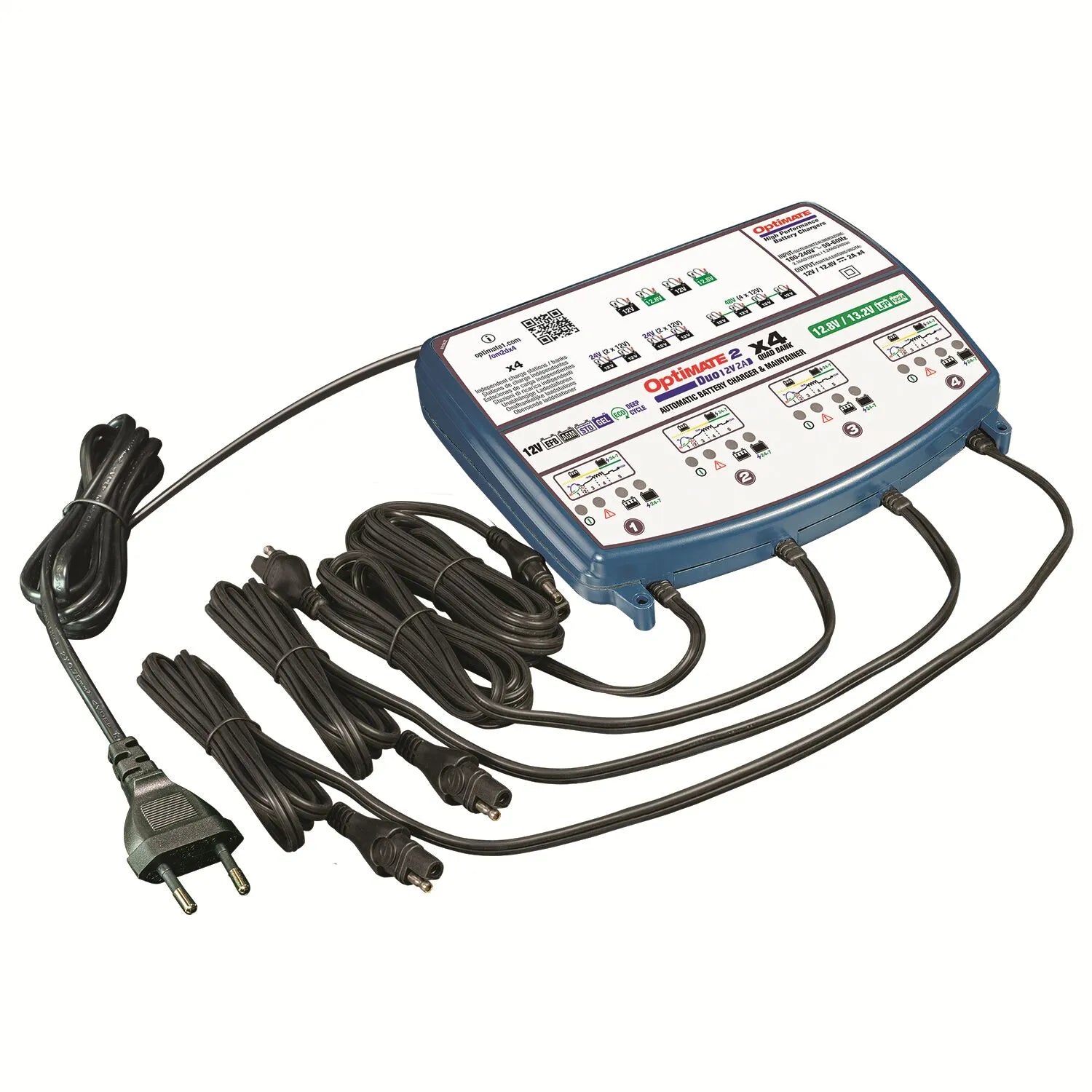 Tecmate Optimate 2 Duo X 4 Bank Battery Maintainer