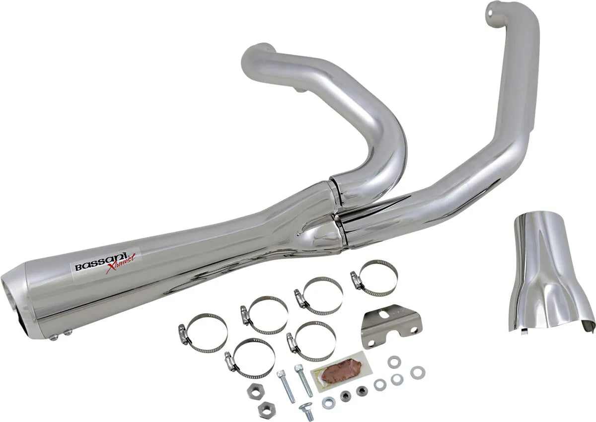 Bassani Xhaust Road Rage 2:1 Short Exhaust System Chrome