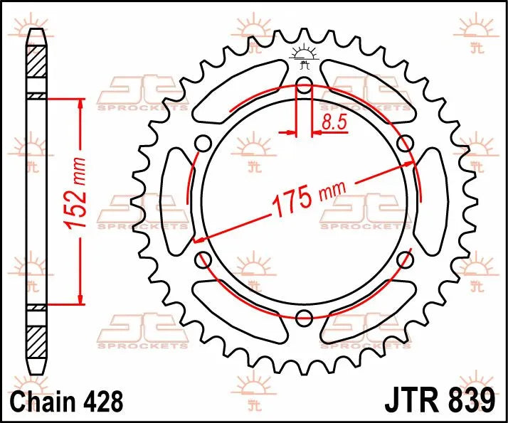 Jt Sprockets Steel Rear Sprocket 53t