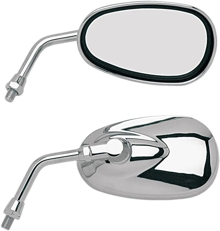 Emgo Lil' Cruiser Mirror - Chrome, Short Stem