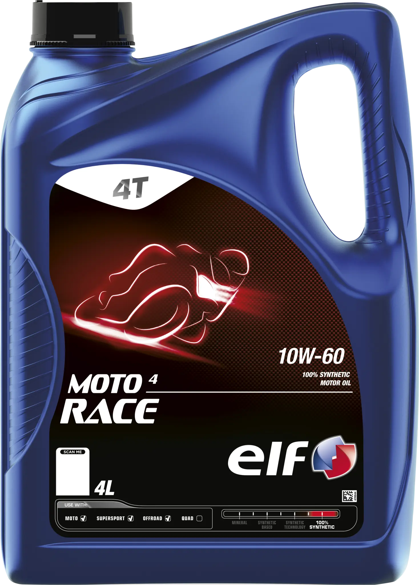 Elf Moto 4 Race 10w-60 Engine Oil For 4-stroke Engines