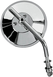 Drag Specialties Custom Mirror - Chrome, 4 Inch Round
