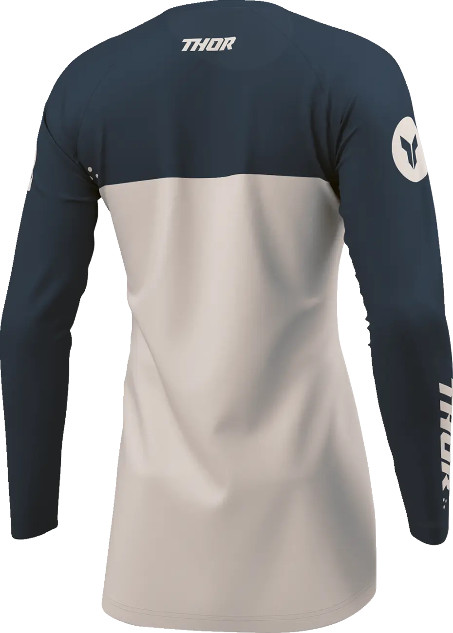 Thor Women's Ridemode Menace Jersey - Light Gray/Midnight Blue