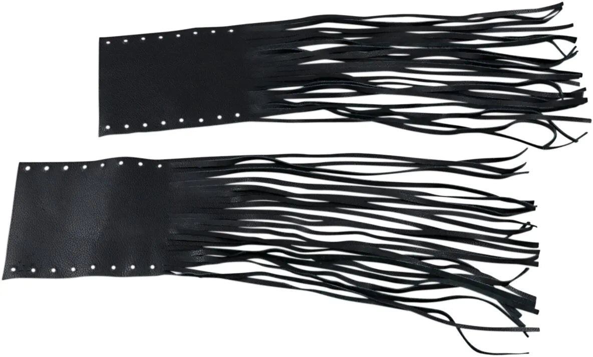 Drag Specialties Fringed Leather Grip Covers