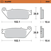 Moto-master Roadpro Sinter Brake Pad Rear