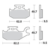 Moto-master Racing Brake Pads Atv Sintered Metal