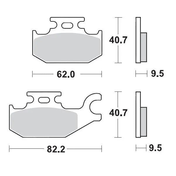 Moto-master Racing Brake Pads Atv Sintered Metal