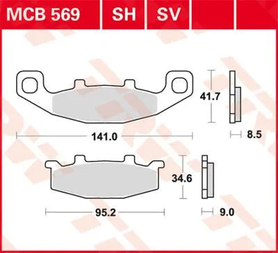 Trw All Round Sintered Metal Brake Pads