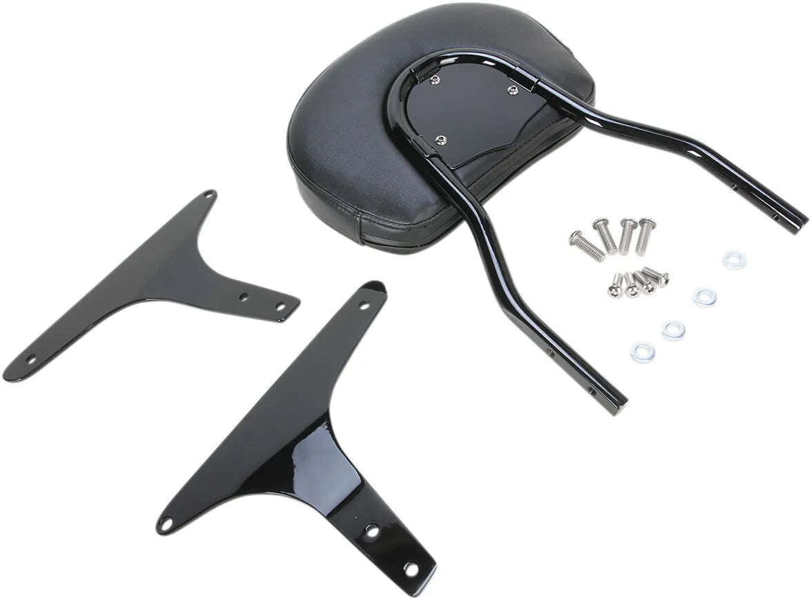 Cobra Round Sissy Bar - Black Steel