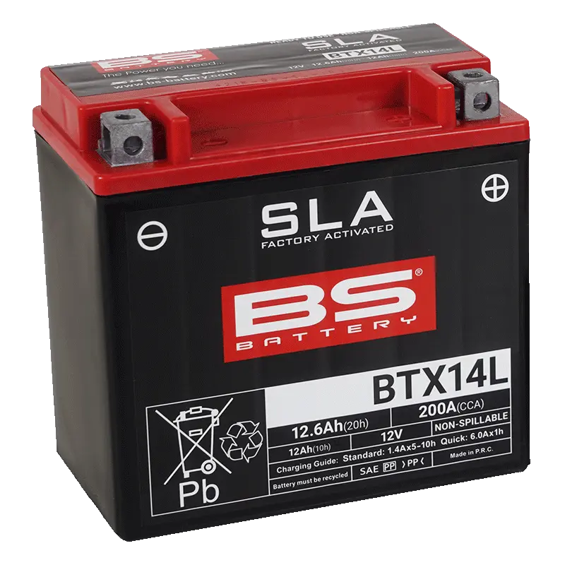 Bs Battery Agm Battery - 12 Ah, 200 Cca
