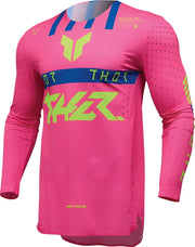 Thor Sportmode Flite Jersey - Blue/Fluorescent Yellow/Fluorescent Pink