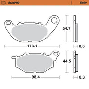 Moto-master Roadpro Sinter Brake Pad Front