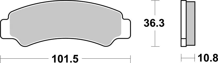 Sbs Psi Sintered Metal Brake Pads For Atv/utv