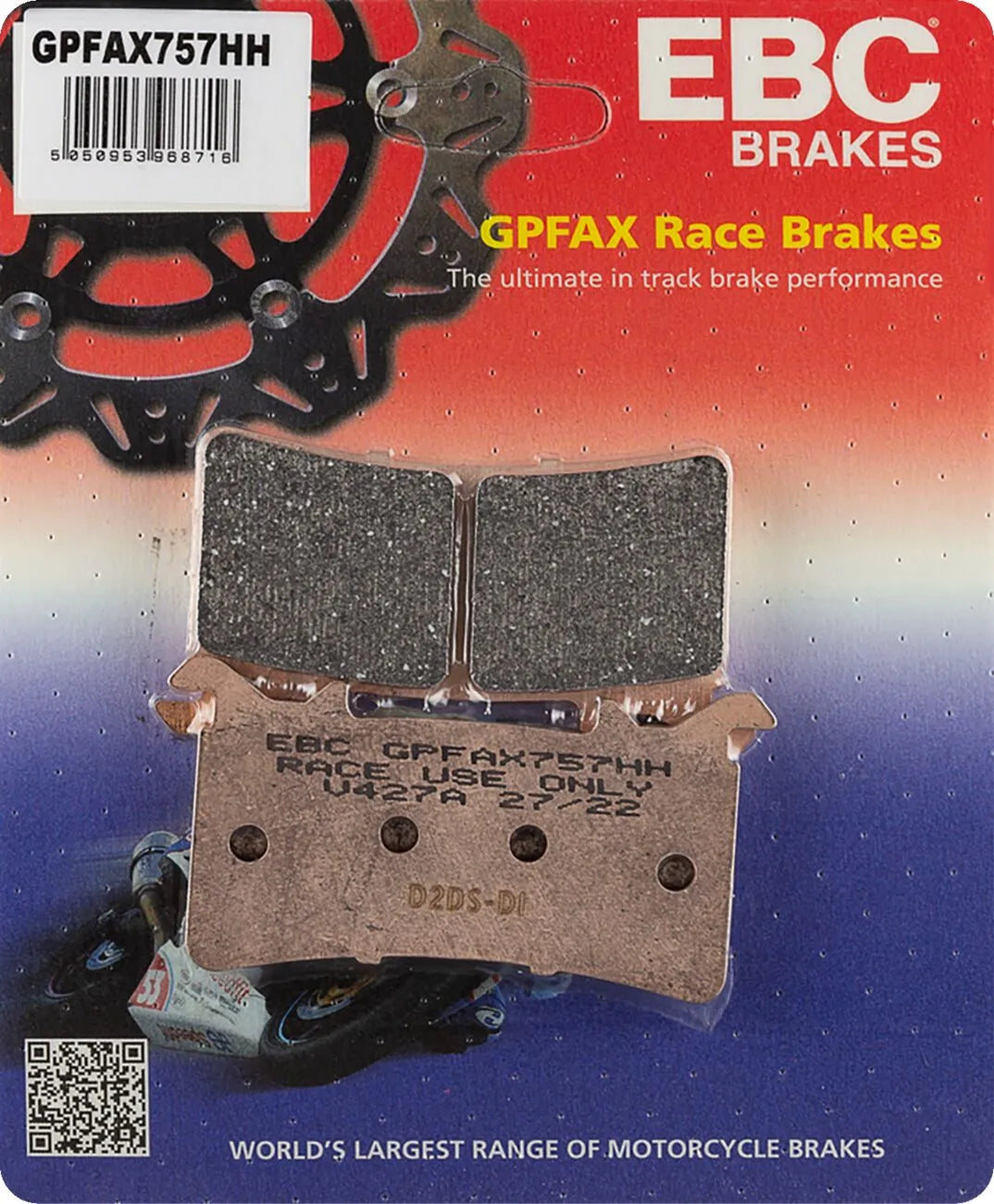 Ebc Gpfax Series Race Sintered Brake Pads For Race Track