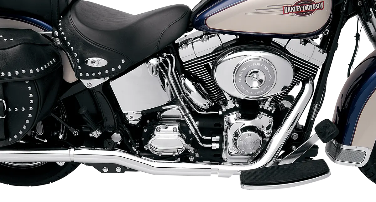 Bassani Xhaust Power Curve True-dual Header Pipes For Softail