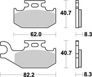 Moto-master Nitro Atv Brake Pads Sintered Metal