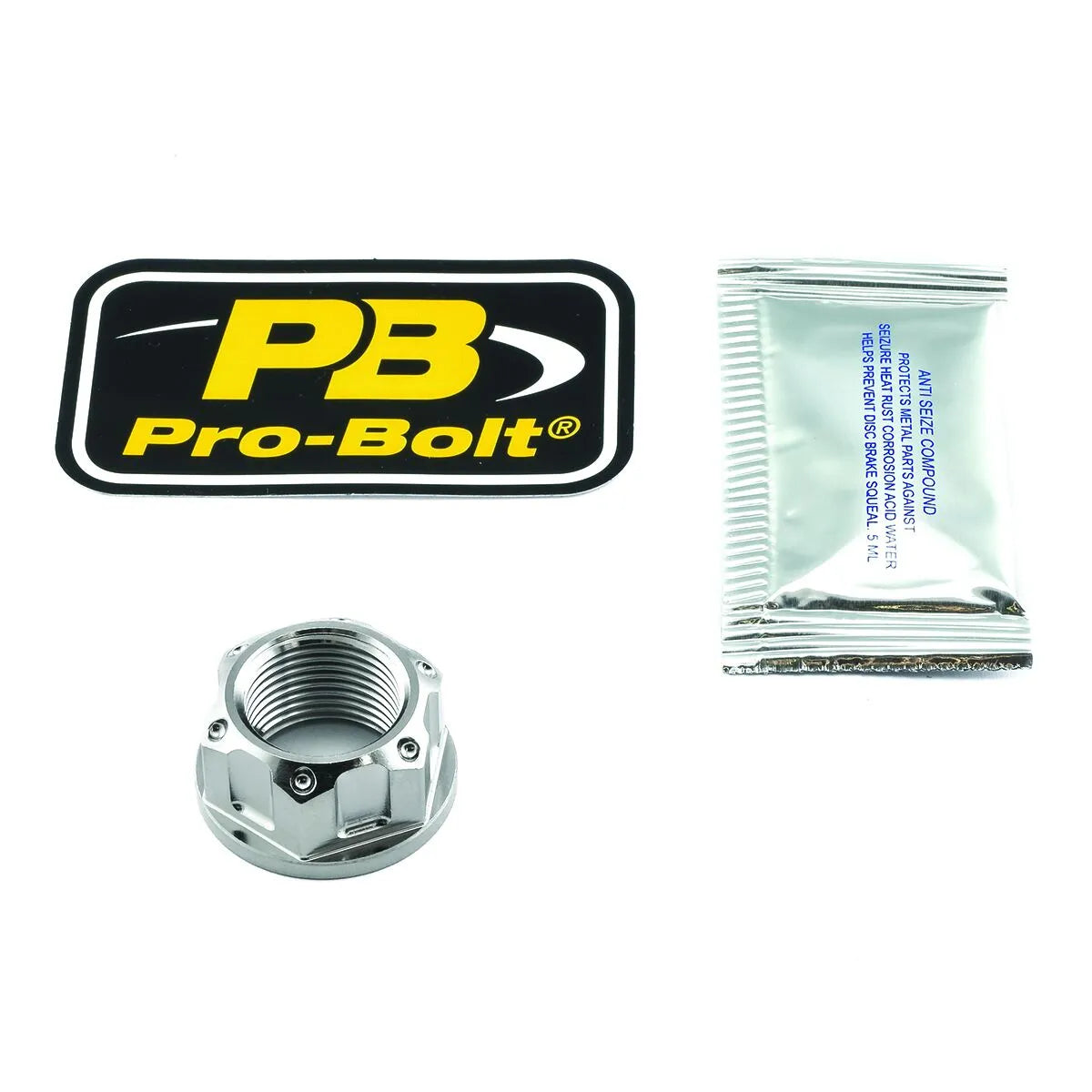 Pro Bolt Titan Axle Nut For Swingarm
