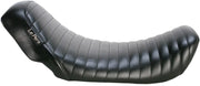 Le Pera Bare Bones Solo Seat - Black Pleated Vinyl