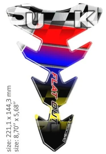 Onedesign Resin Tank Pad For Suzuki Motorcycles