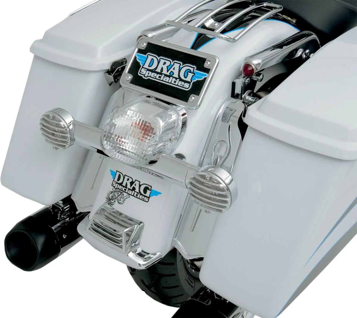 Drag Specialties Chrome Turn Signal Lens Grilles