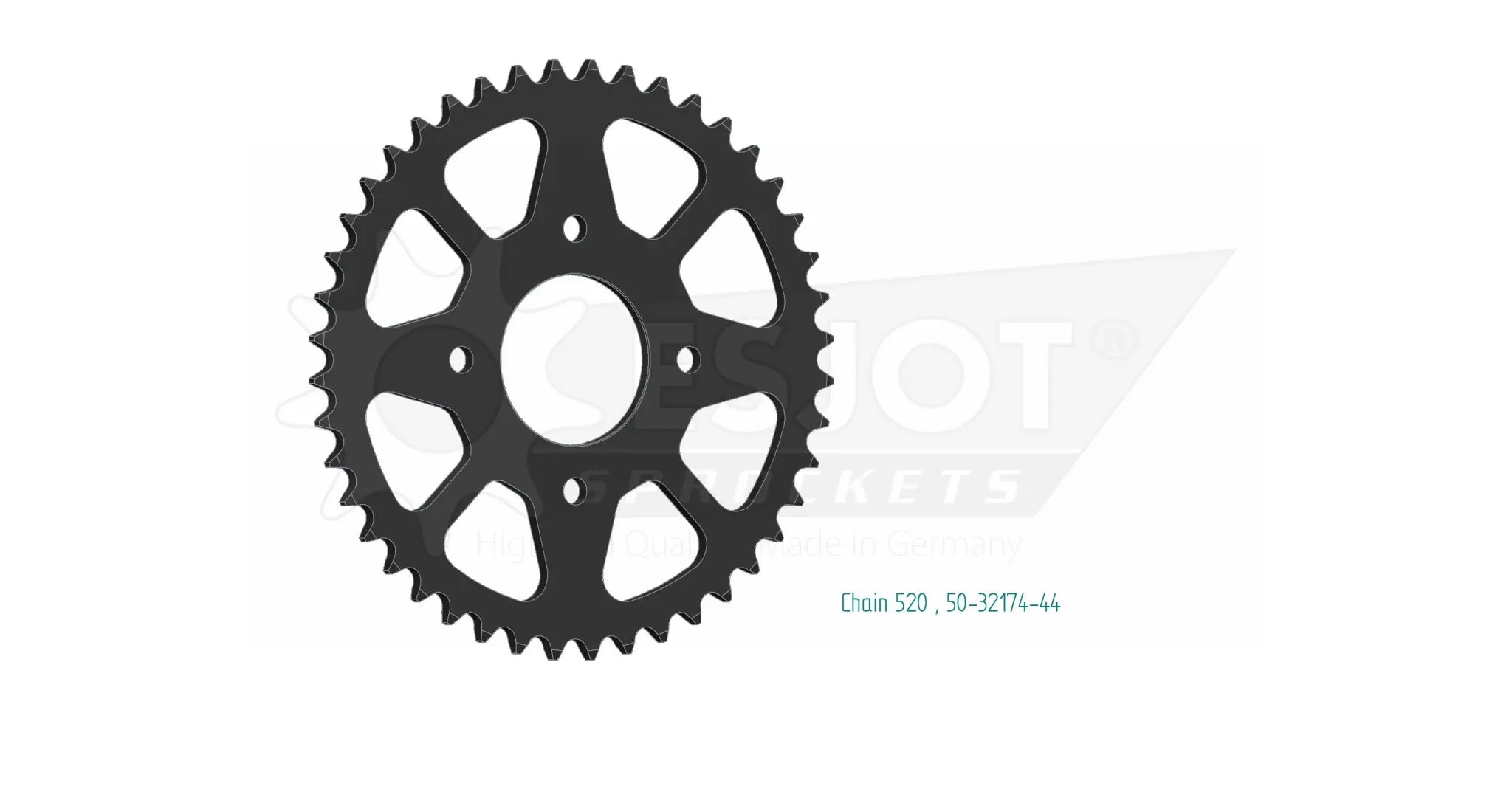 Esjot 520 Sprocket - Rear - High-strength Steel