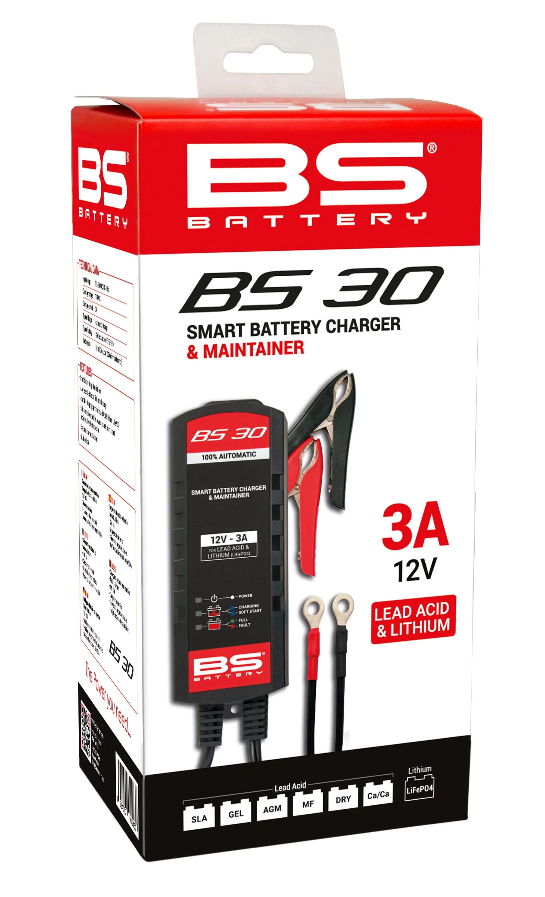 Bs Battery Smart Charger & Maintainer
