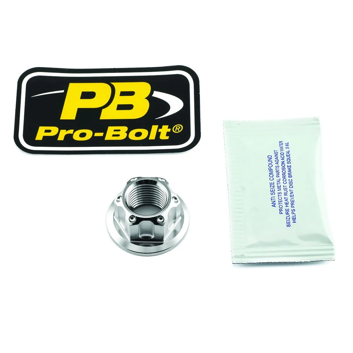 Pro Bolt Axle Nut For Swingarm - Stainless Steel