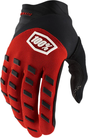 100% Youth Airmatic Gloves For Motocross - Black/Red