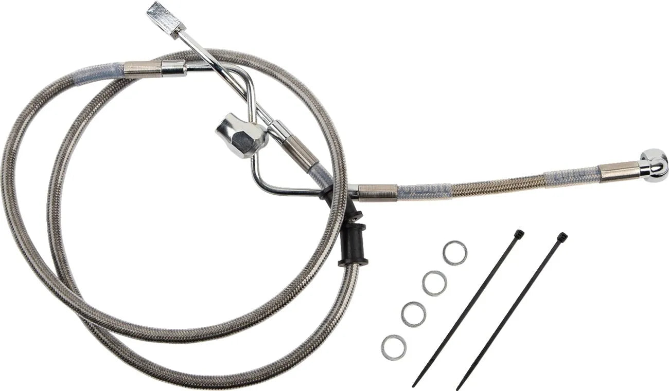 Drag Specialties Rear Brake Line For Abs Systems