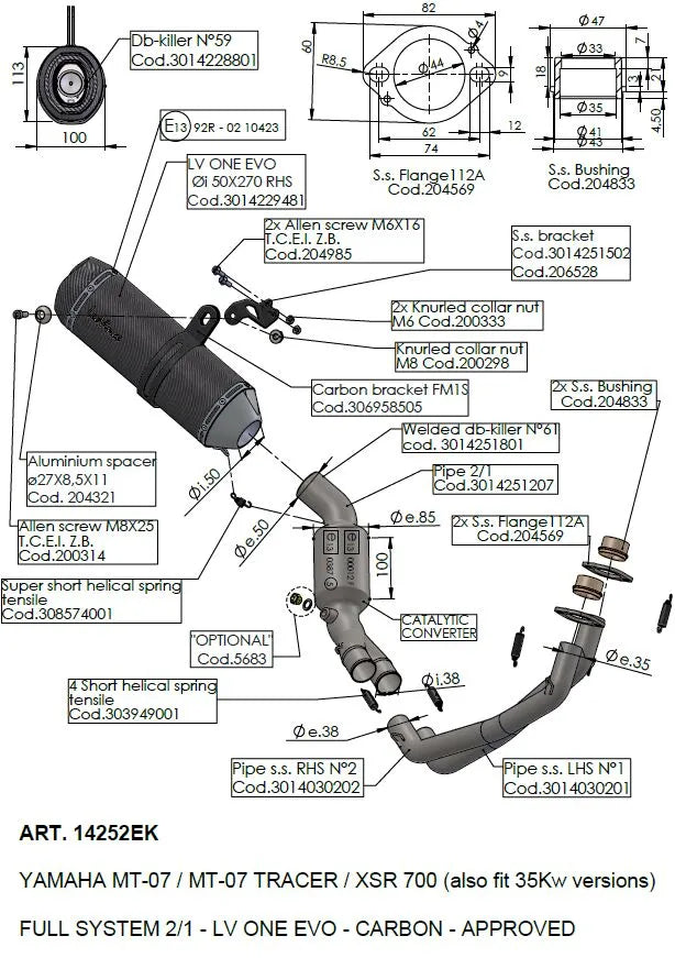 Leovince Lv One Evo Carbon Full-system Exhaust